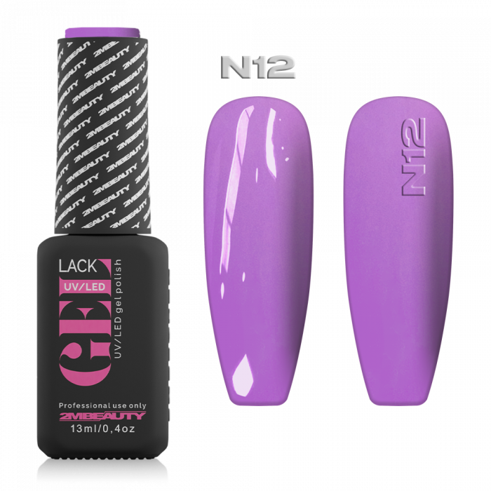 Gel Lack - Neon N012:
Pasztell lila színű lakkzselé!
 
Figyelem!
- Használat előtt alaposan ...