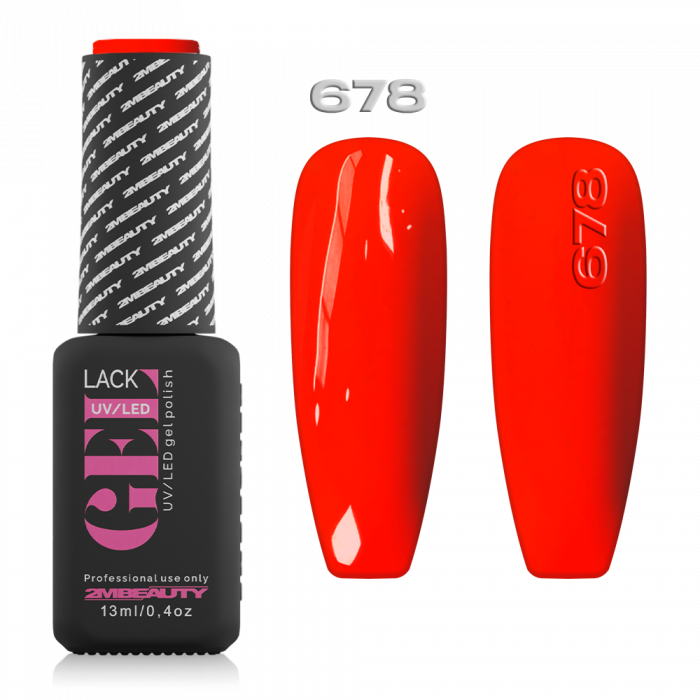 Gel Lack - Neon 678:
Neon narancs színű lakkzselé!
 
Figyelem!
- Használat előtt alaposan r...