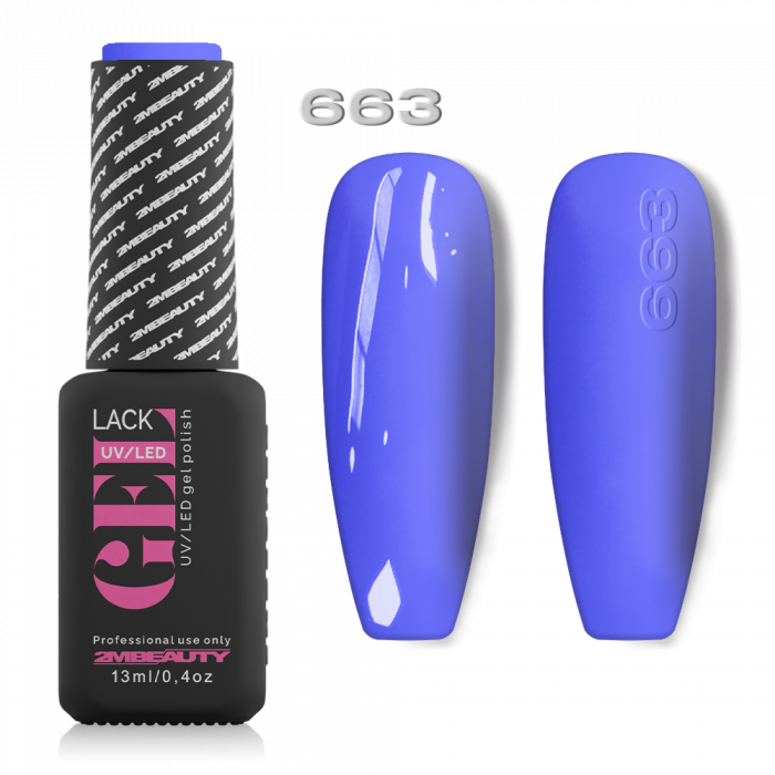 Gel Lack - Fun Color 663: Harsány színű, liláskék lakkzselé!...