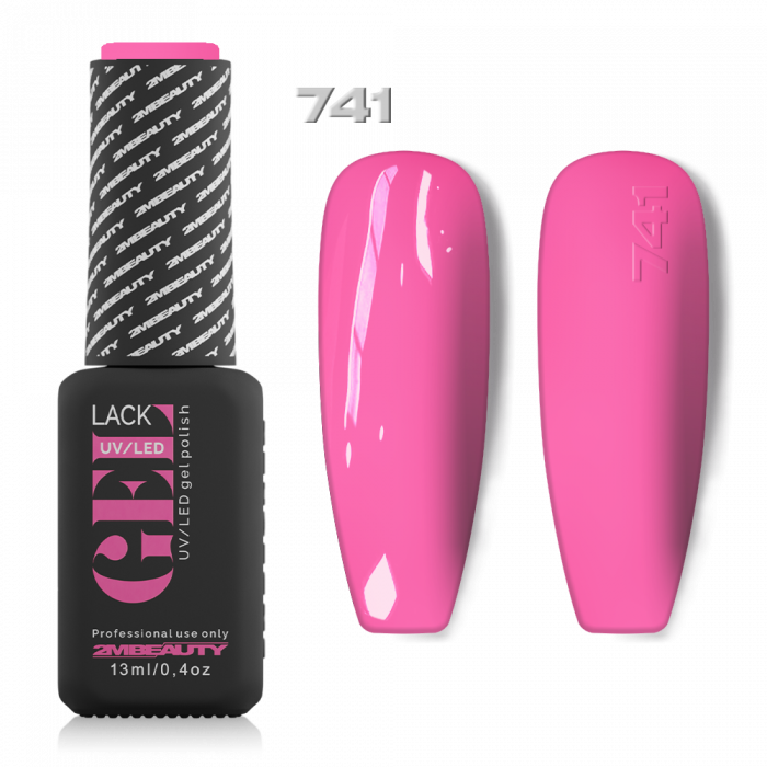 Gel Lack - Fun Color 741: Harsány színű, pink lakkzselé!...