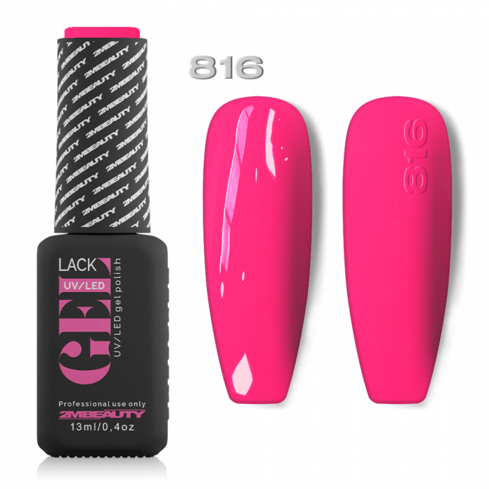 Gel Lack - Fun Color 816: Harsány színű, pink lakkzselé!...