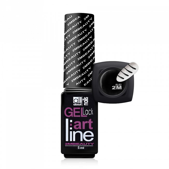 Gel Lack - Art Line 02:
Fekete színű géllack díszítéshez....