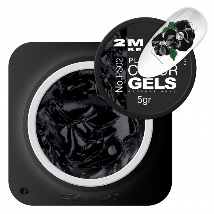 Színes Zselé - PlasteLine PS02: Fekete színű gyurma állagú sűrű zselé, mely fixálásmentes...