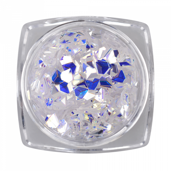 Diamond Flakes 01: Gyémánt formájú, egyforma méretű 3D hatású körömdísz, mellyel könnyen...