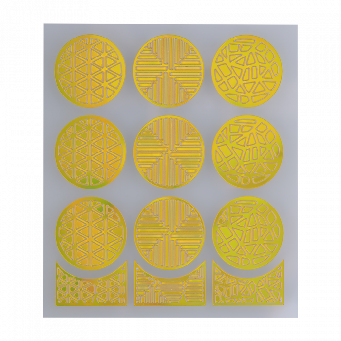 Nail Stencil 17 Gold: Öntapadós matrica díszítéshez...