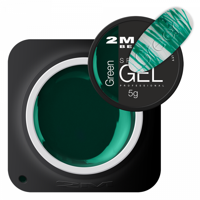 Spider Gel Green:Zöld színű, nagyon rugalmas, nyúlós állagú műköröm díszítő zselé, ami...
