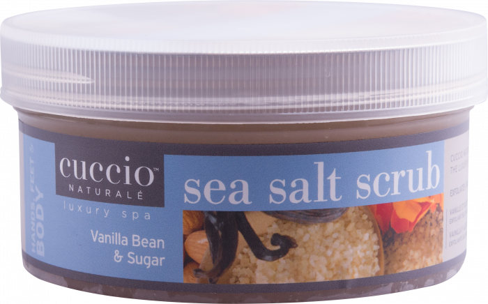 Cuccio tengeri sós bőrradír vaníliával és cukorral (Sea salt scrub Vanilla Bean & Sugar): ...