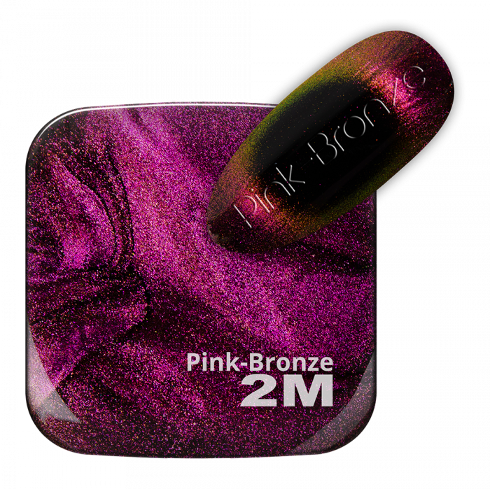 Magnet 9D Super Effect Pink-Bronze