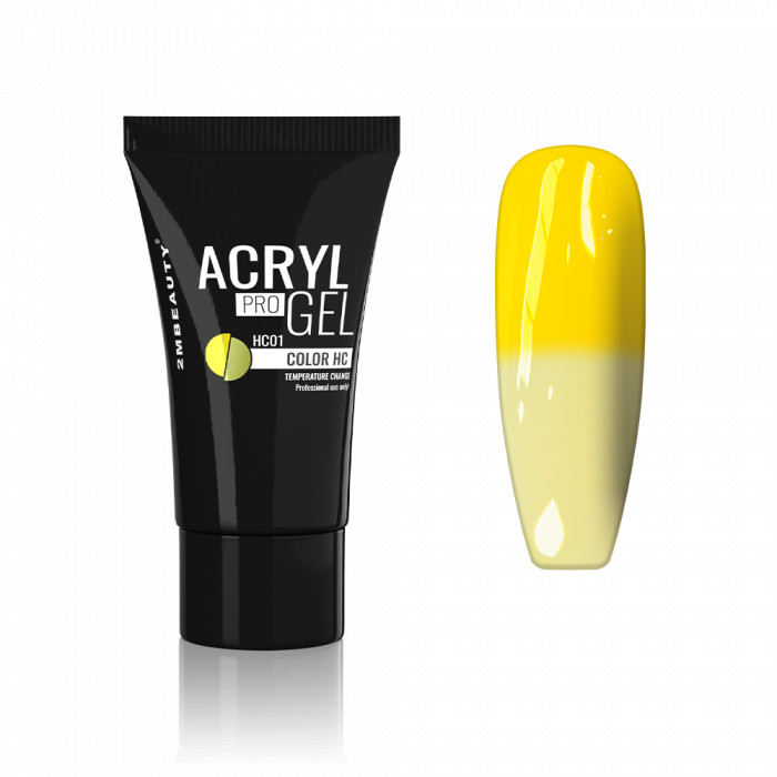 Acryl Pro Gel HC01 Yellow - Light Lime:
Megérkezett a 2MBEAUTY Acryl Pro Gel vagy más néven akri...