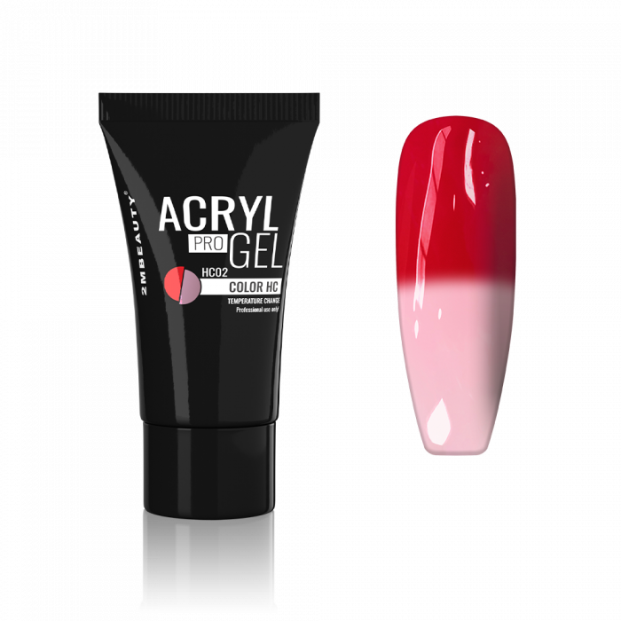 Acryl Pro Gel HC02 Red - Light Pink:
Megérkezett a 2MBEAUTY Acryl Pro Gel vagy más néven akrilzs...