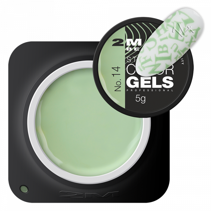 Színes Zselé - Stamping-Art Gel 14:Fixálásmentes, erősen pigmentált halvány zöld nyomdazsel...