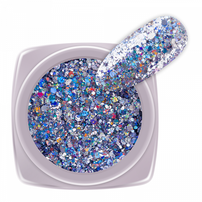 Csillámpor Platinum Glitter 04:
Csillámpor mix különböző nagyságú flitterekkel és csillám...