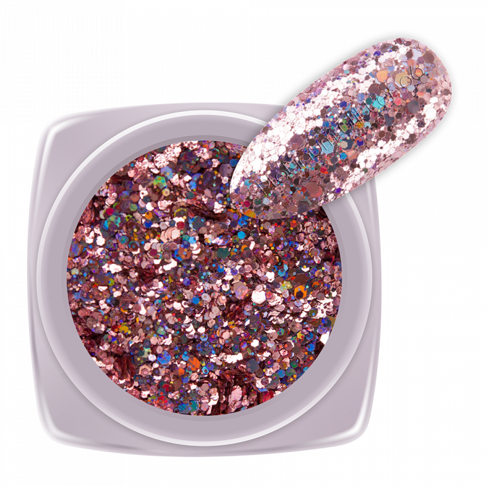 Csillámpor Platinum Glitter 06:
Csillámpor mix különböző nagyságú flitterekkel és csillám...