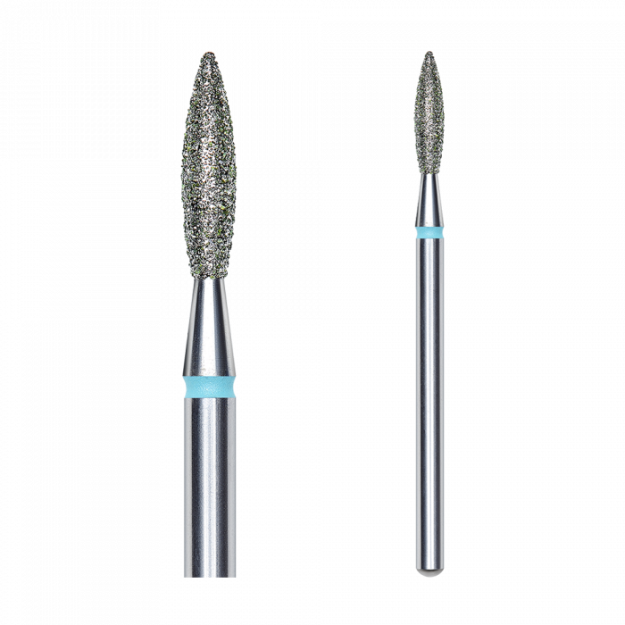 Staleks - Csiszolófej Gyémánt Lándzsa 2,3 mm | 10 mm Kék | Közepes FA10B023-10K:
 
 - mani...