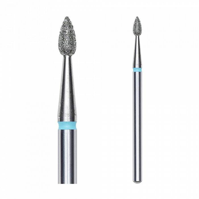 Staleks - Csiszolófej Gyémánt Csepp 2,3 mm | 5 mm Kék | Közepes FA40B023-5K:
 
- manikűrh...