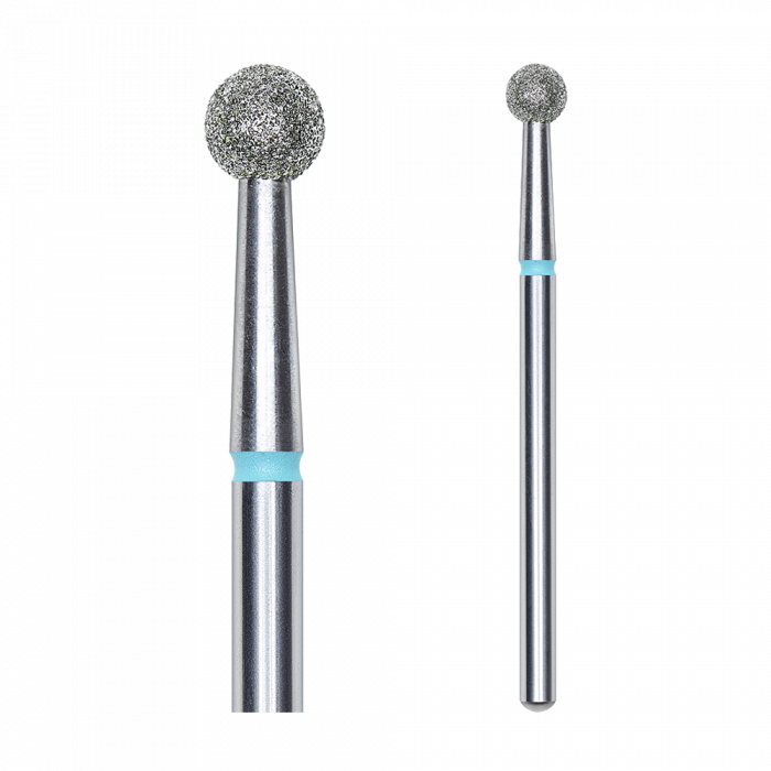 Staleks - Csiszolófej Gyémánt Gömb 4 mm Kék | Közepes FA01B040K:
 
 - manikűrhöz és ped...
