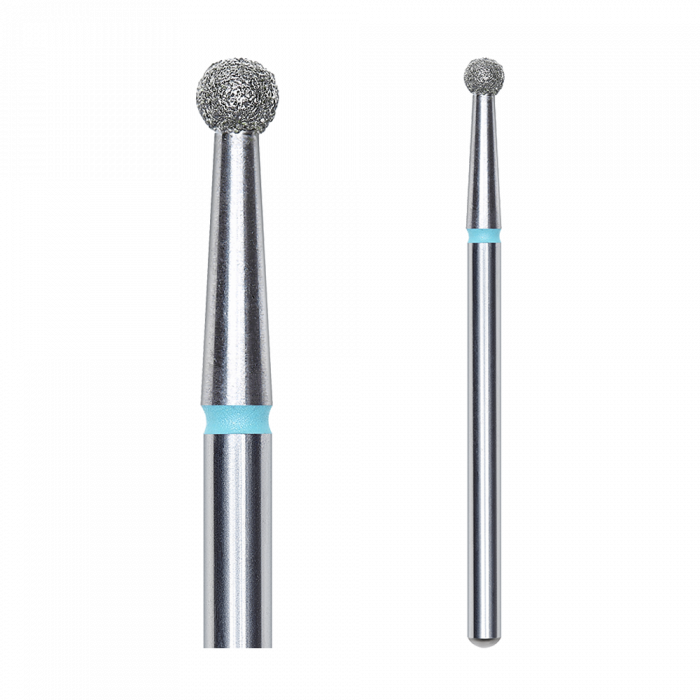 Staleks - Csiszolófej Gyémánt Gömb 2,7 mm Kék | Közepes FA01B027K:
 
- manikűrhöz és ped...