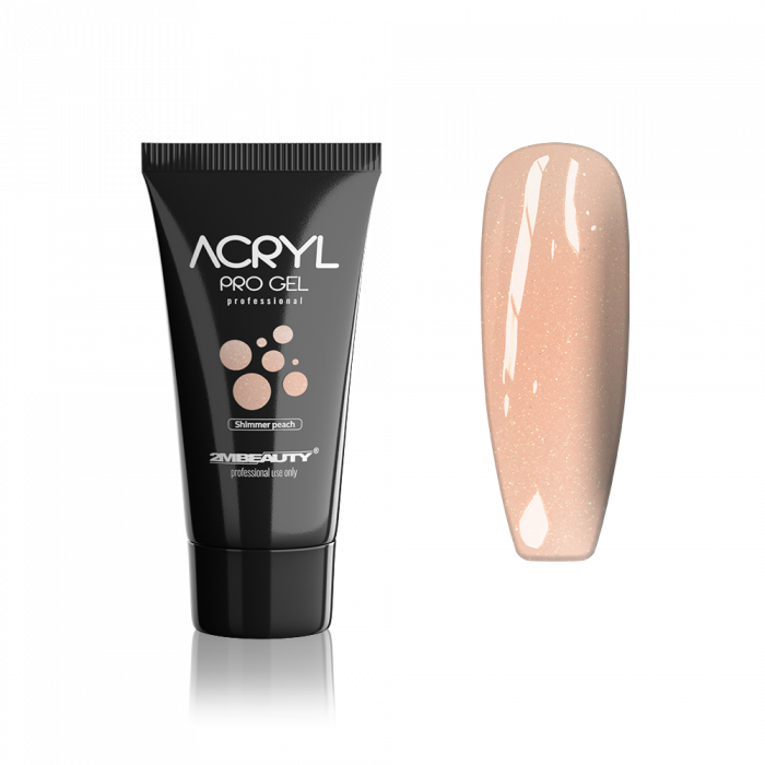 Acryl Pro Gel Shimmer Peach:
Megérkezett a 2MBEAUTY Acryl Pro Gel vagy más néven akrilzselé, po...