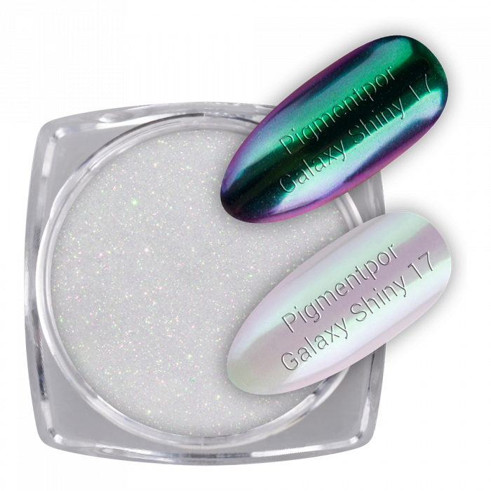 Pigmentpor Galaxy Shiny 17:Metálos hatású pigmentporok változatos felhasználásra.
 
Felvitel...