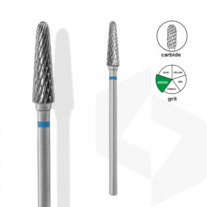 Staleks - Karbid Csiszolófej Keskeny Lekerekített Kúp 4 | 13 mm Kék | Közepes FT70B040-13
 
...