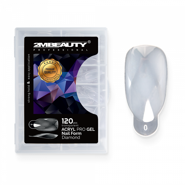 Acryl Pro Gel Nail Form Diamond - 120 darabos:
 
Rugalmas, átlátszó, műanyag tip, melynek seg...
