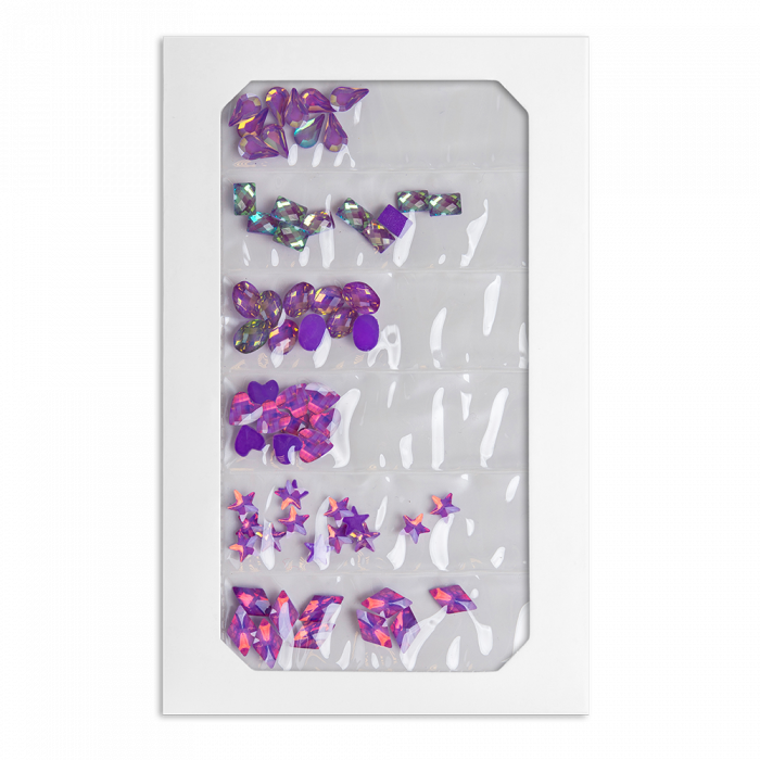 Formakő Plasztik MIX - Purple AB:Extrán csillogó, lila színű irizáló formakövek.
- Gyors és...