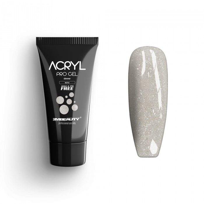 Acryl Pro Gel Shimmer Ecru - HEMA & TPO Mentes Akrilzselé:
 
Shimmer Ecru acrylgel-ünk HEMA...