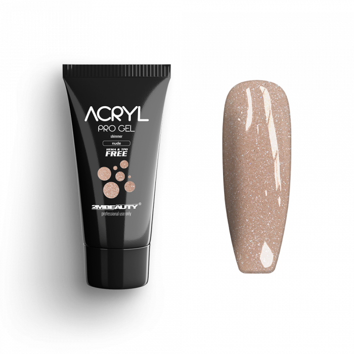 Acryl Pro Gel Shimmer Nude - HEMA & TPO Mentes Akrilzselé:
 
Shimmer Nude acrylgel-ünk HEMA...