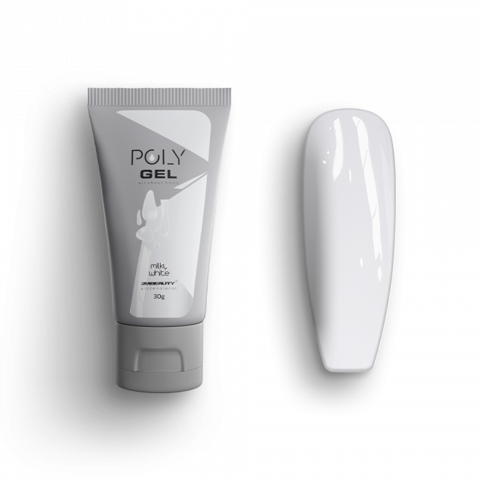 Polygel - Milky White - HEMA Mentes Építőzselé:
 
Tejfehér árnyalatú polyzselé, amely haj...