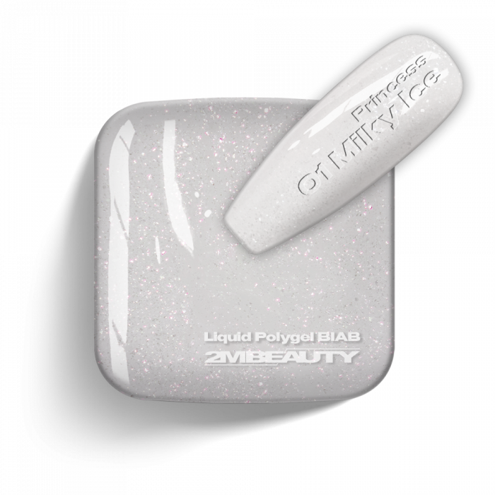 BIAB - Princess - 01 Milky Ice - HEMA Mentes Ecsetes Építőzselé:
 
A közkedvelt Brush On Bu...