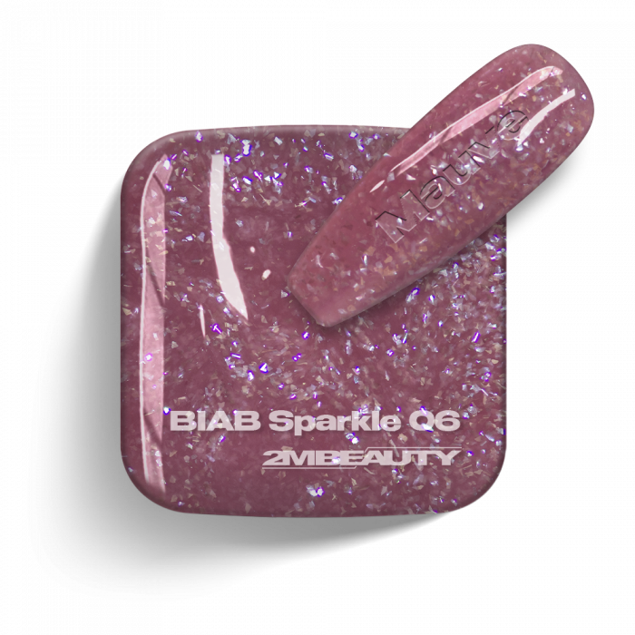 BIAB - Sparkle 06 - Mauve - HEMA Mentes Ecsetes Építőzselé:
A közkedvelt Brush On Builder ecs...