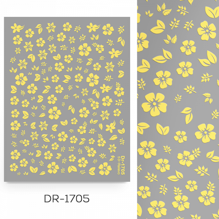 Köröm Matrica DR-1705:
Fedezd fel legújabb körömmatricáinkat, melyekkel a műköröm díszí...