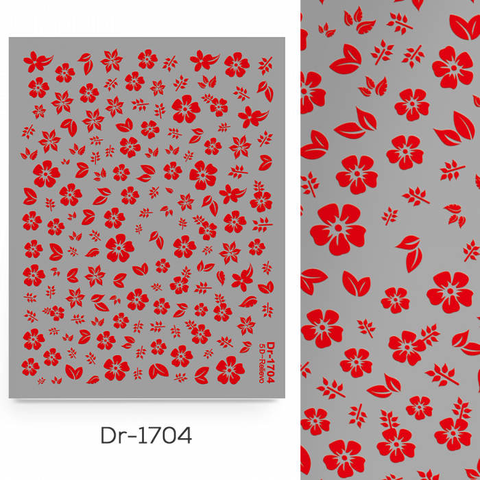 Köröm Matrica DR-1704:
Fedezd fel legújabb körömmatricáinkat, melyekkel a műköröm díszí...