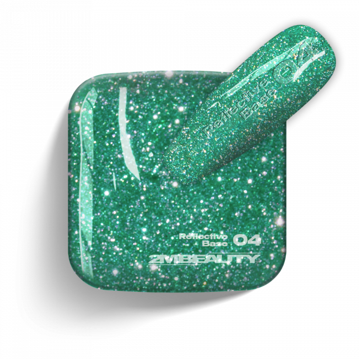 Gel Lack - Reflective Base 04 - HEMA Mentes:
Fényvisszaverő csillámokat tartalmazó, 2in1 gél l...