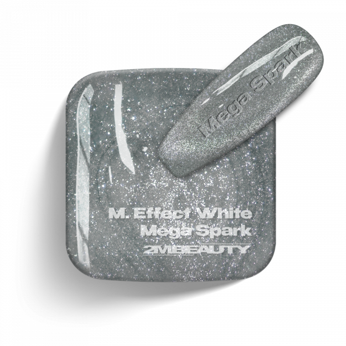 Gel Lack - Magnet Effect White - Mega Spark - HEMA Mentes Gel Lack - Magnet Effect White - Mega Spark - HEMA Mentes