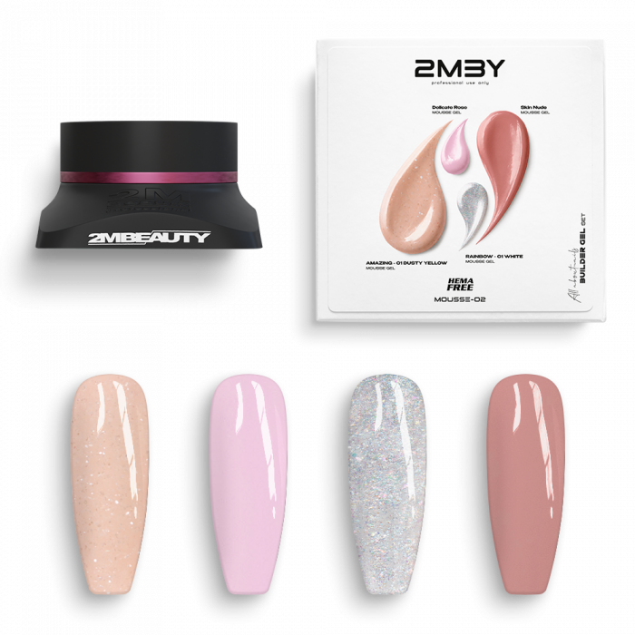 Zselé Szett - Mousse - MOUSSE-02 - HEMA Mentes:
A 2MBEAUTY Mousse MOUSSE-02 HEMA Mentes Építőzs...