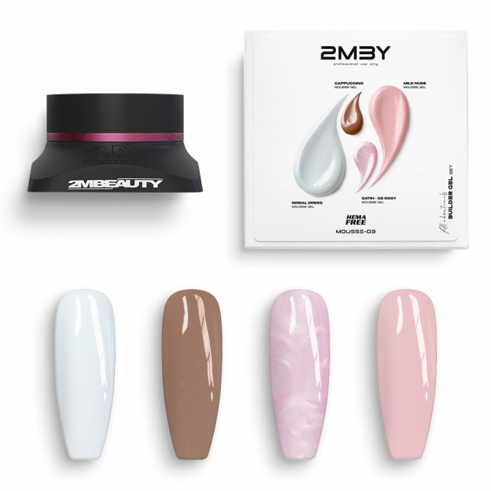 Zselé Szett - Mousse - MOUSSE-03 - HEMA Mentes:
A 2MBEAUTY Mousse MOUSSE-03 HEMA Mentes Építőzs...