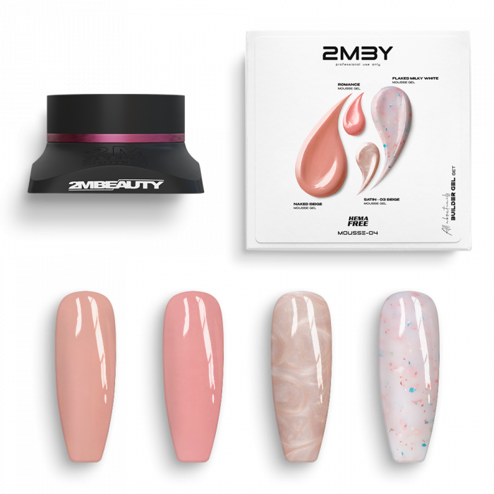 Zselé Szett - Mousse - MOUSSE-04 - HEMA Mentes:
A 2MBEAUTY Mousse MOUSSE-04 HEMA Mentes Építőzs...