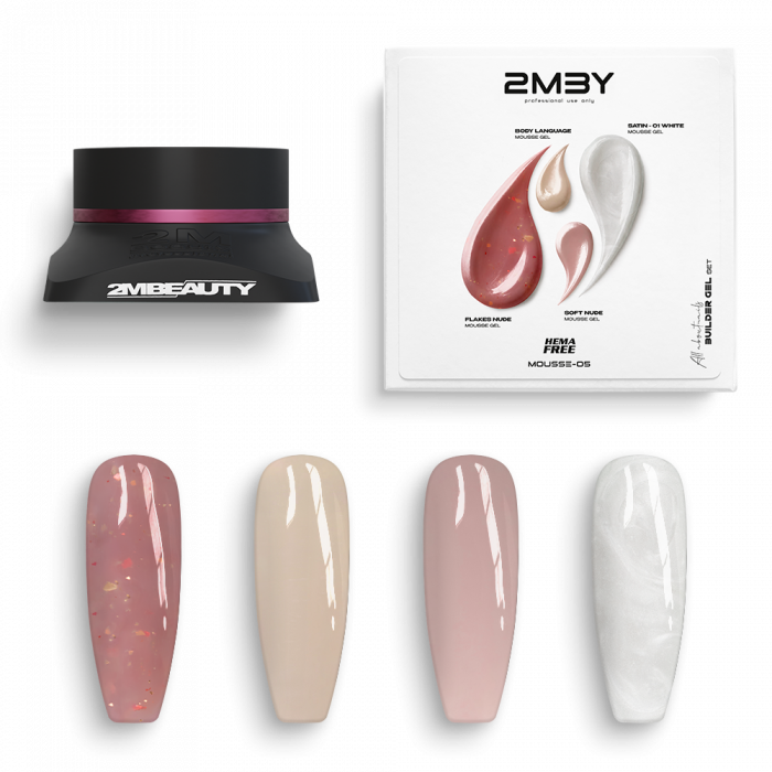 Zselé Szett - Mousse - MOUSSE-05 - HEMA Mentes:
A 2MBEAUTY Mousse MOUSSE-05 HEMA Mentes Építőzs...