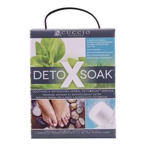 Cuccio méregtelenítő csomag (Detox soak kit): A pedikűr csomag tartalmaz 8db DetoXsoak tablettá...
