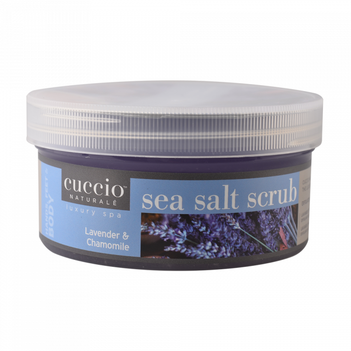 Cuccio tengeri sós bőrradír kamillával és levendulával (Sea salt scrub chamomile and lavender)...