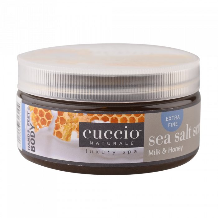 Cuccio tengeri sós bőrradír tejjel és mézzel:
(Sea salt scrub milk and honey): Minden tengeri ...