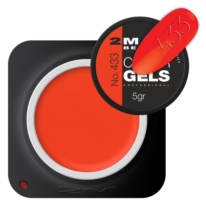 Színes Zselé - Neon 433:
Élénk narancs színű, neon, erősen pigmentált zselé.
Figyelem!
 ...