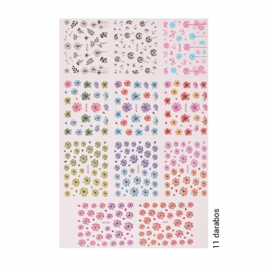 Matrica Szett - Flowers - E391-401