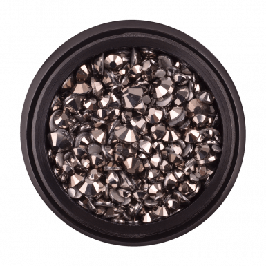 Strasszkő 23 jet hematite