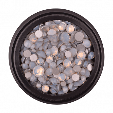 Strasszkő 30 opal white