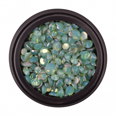 Strasszkő 40 opal green