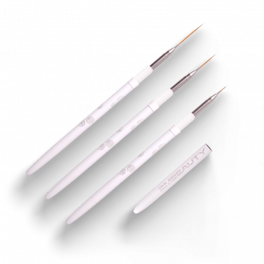 Díszítő Ecset Szett 3 Darabos - White Abstract