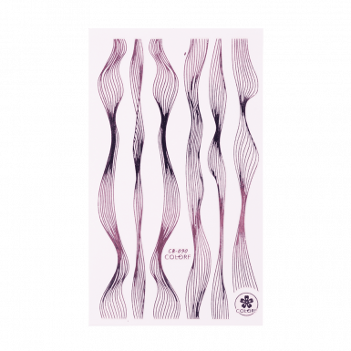 Nail sticker 53-02 - silver