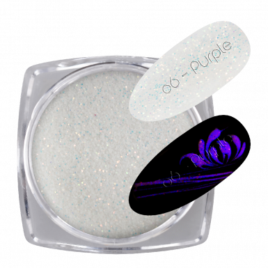 Glow Glitter White 06 - Purple